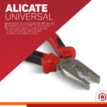Kit jogo de 3 alicates universais corte bico 8 polegadas 20mm