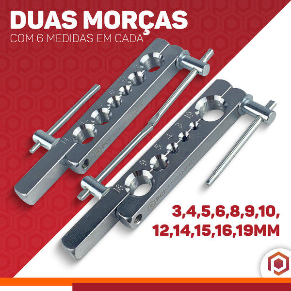 Kit Maleta Cortador E Flangeador Tubos Cobre/aluminio/pvc
