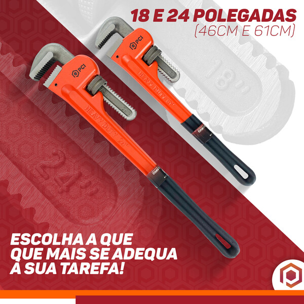 Chave Grifo Tipo Americano 24 Pol 520 Mm Heavy Duty