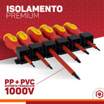 Conjunto De 6 Chaves 3 Fenda 3 Phillips Isoladas Magnéticas