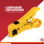 Alicate Decapador Universal De Cabo Coaxial Utp Stp Amarelo