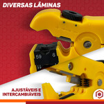 Alicate Decapador Universal De Cabo Coaxial Utp Stp Amarelo