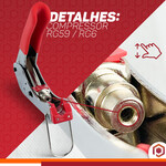 Alicate Compressão Para Crimpar Rg69/rg06 Pci Ferramentas