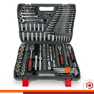Maleta de Ferramentas Jogo De Soquete Chave Catraca Combinada Allen  151 Pcs