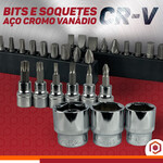 Kit Ferramenta Jogo Soquete Chave Combinada Catraca 121 Pcs