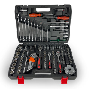 Kit Ferramenta Jogo Soquete Chave Combinada Catraca 121 Pcs