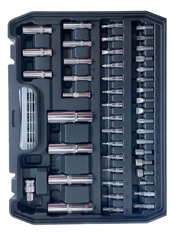 Kit Ferramenta Jogo Soquete Chave Catraca Allen 94 Peças Cromo Vánadio Pci Ferramentas