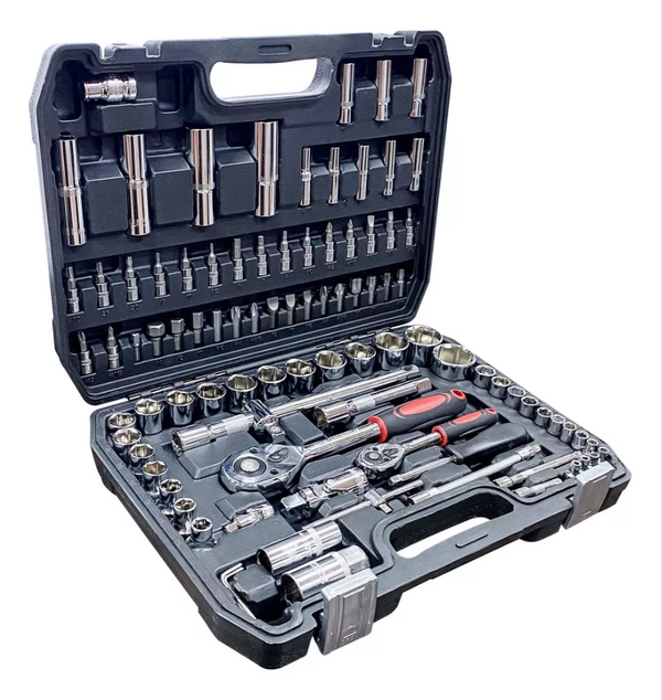 Kit Ferramenta Jogo Soquete Chave Catraca Allen 94 Peças Cromo Vánadio Pci Ferramentas