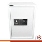 Cofre Eletrônico Digital Teclado Prateleira 52x36x35 Grande Cor Branco