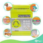 Cofre Eletronico Digital Infantil Puxa Notas VERDE