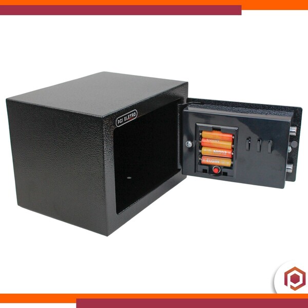 Cofre Eletrônico Digital Travas 13.5mm 3kg 6l Chave Seguro