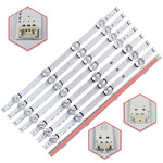 Kit 8 Barras Compatível Com 42Lb5500 42Lb5600 42Lb5800 42Lb6200 Televisão 42 Polegadas Pci Eletroparts 